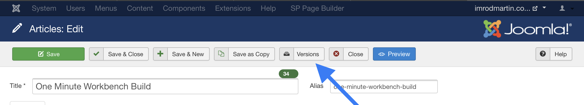 Articles Edit Administration