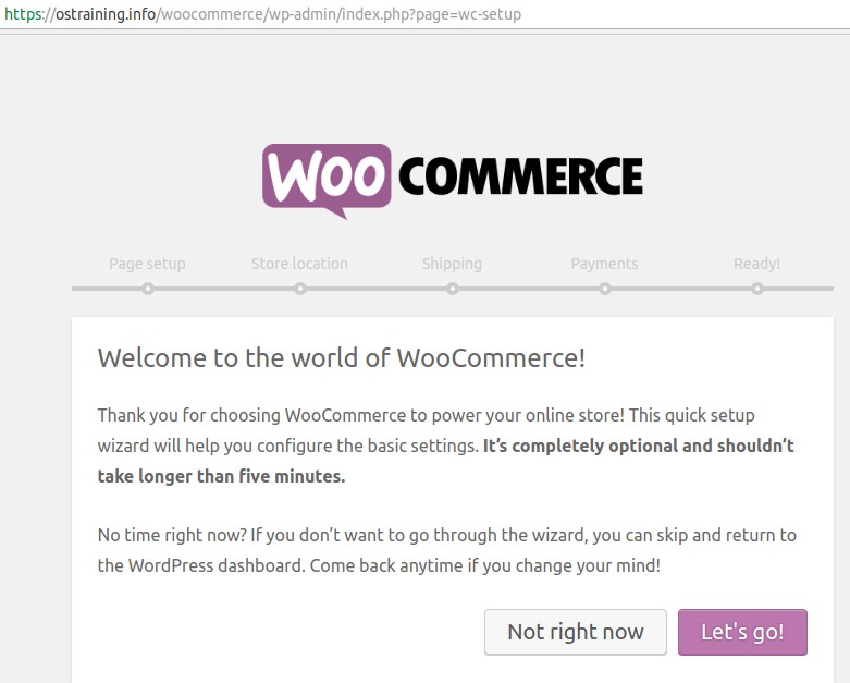 09 woocommerce setup wizard