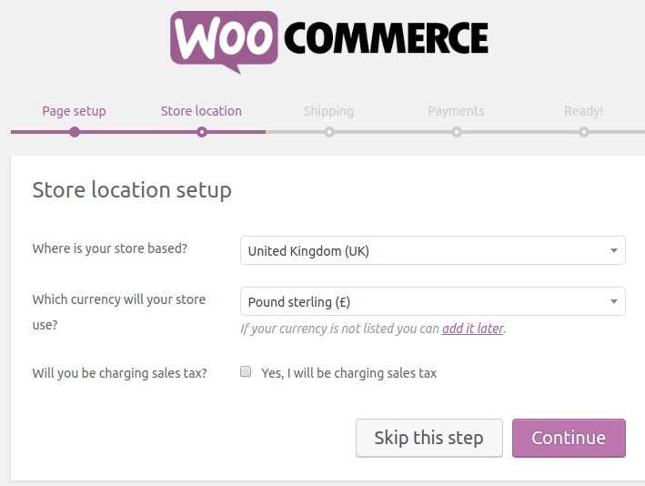 11 location setting step