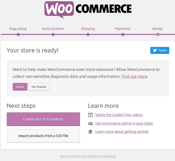 14 store is ready page